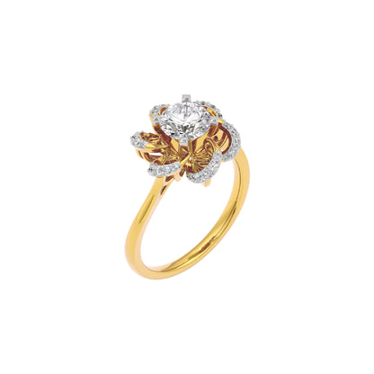 Glittering Dawn Diamond Ring 18 KT / Yellow Gold / 22