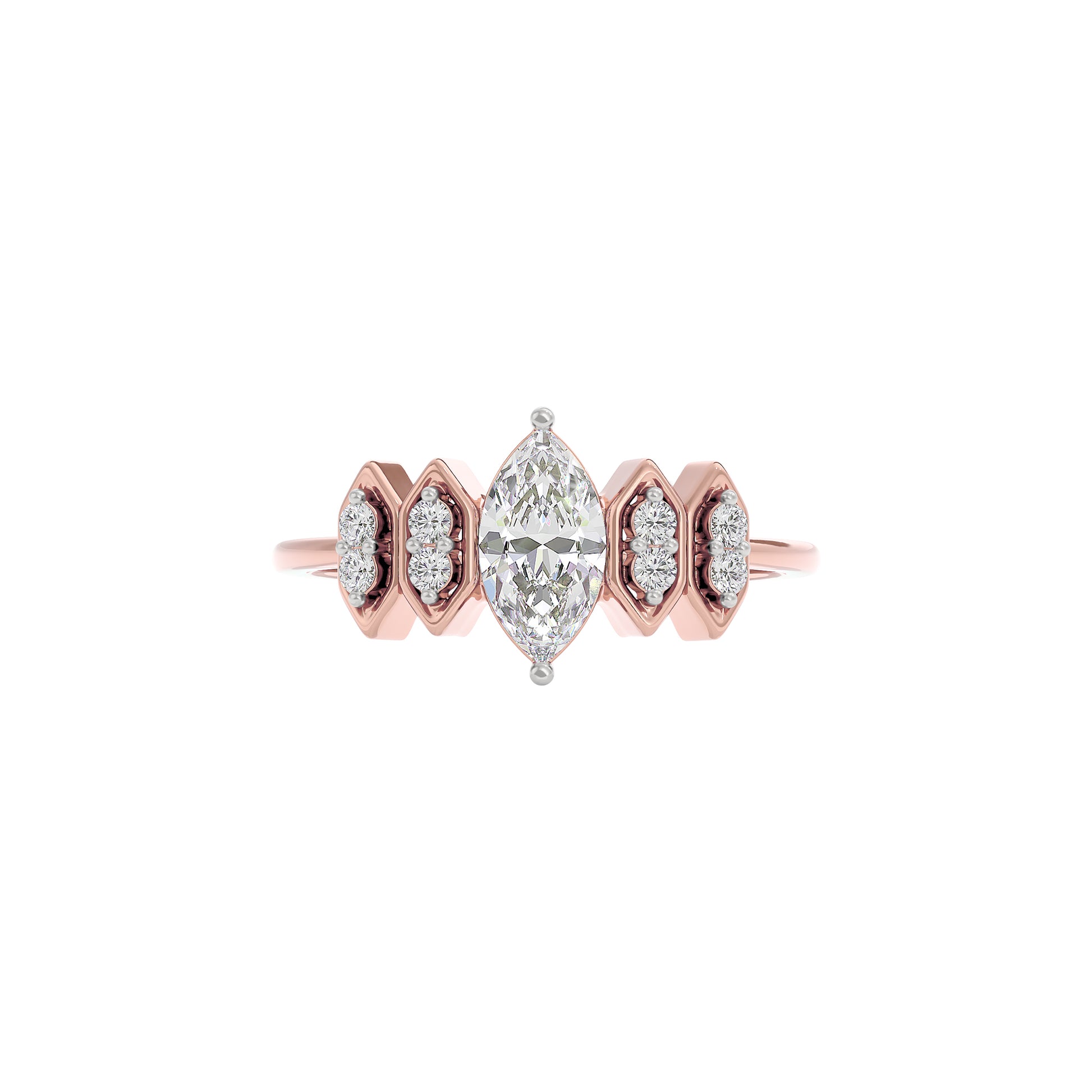 Celestial Love Diamond Ring 18 KT / Rose Gold / 22