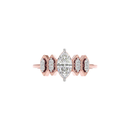 Celestial Love Diamond Ring 18 KT / Rose Gold / 22