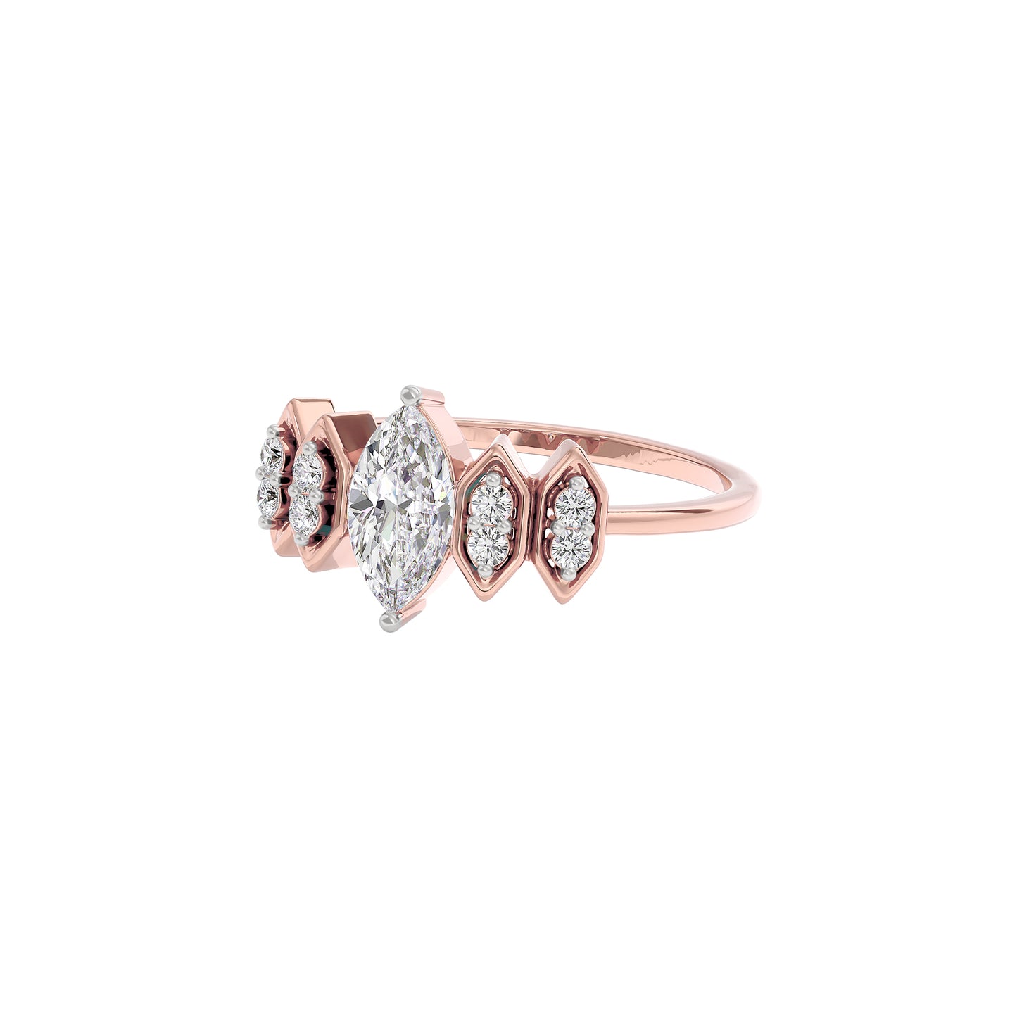 Celestial Love Diamond Ring 18 KT / Rose Gold / 22