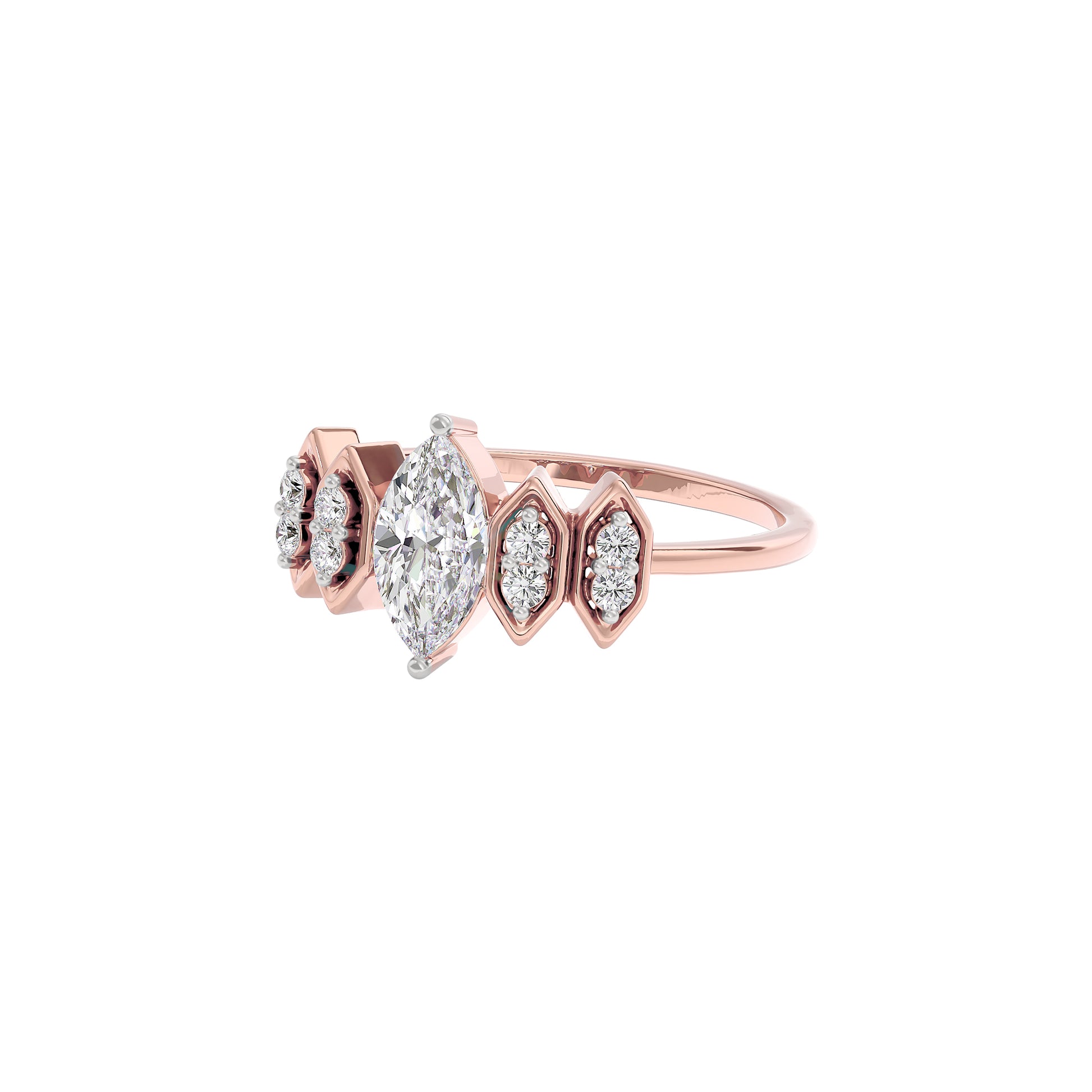 Celestial Love Diamond Ring 18 KT / Rose Gold / 22