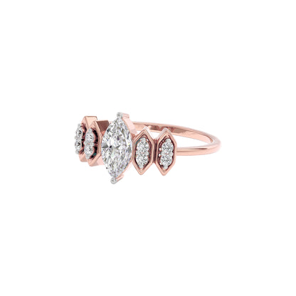Celestial Love Diamond Ring 18 KT / Rose Gold / 22