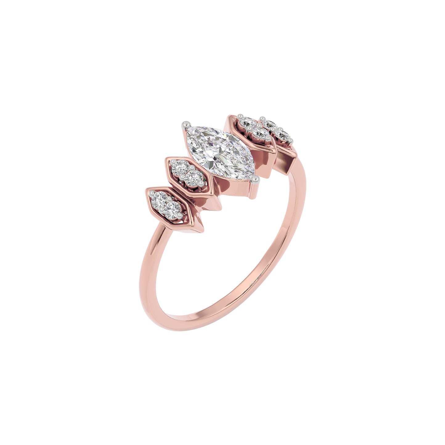 Celestial Love Diamond Ring 18 KT / Rose Gold / 22