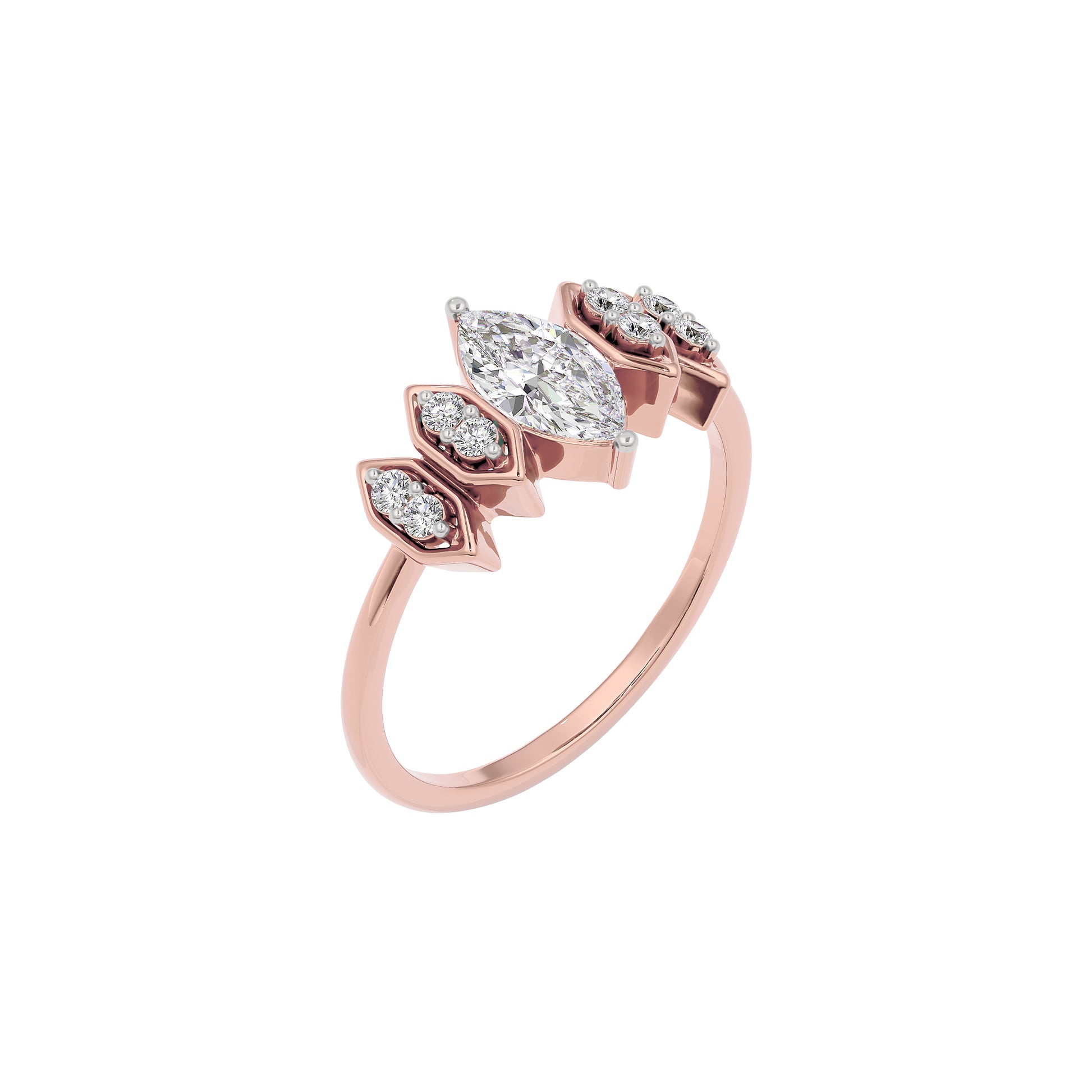 Celestial Love Diamond Ring 18 KT / Rose Gold / 22