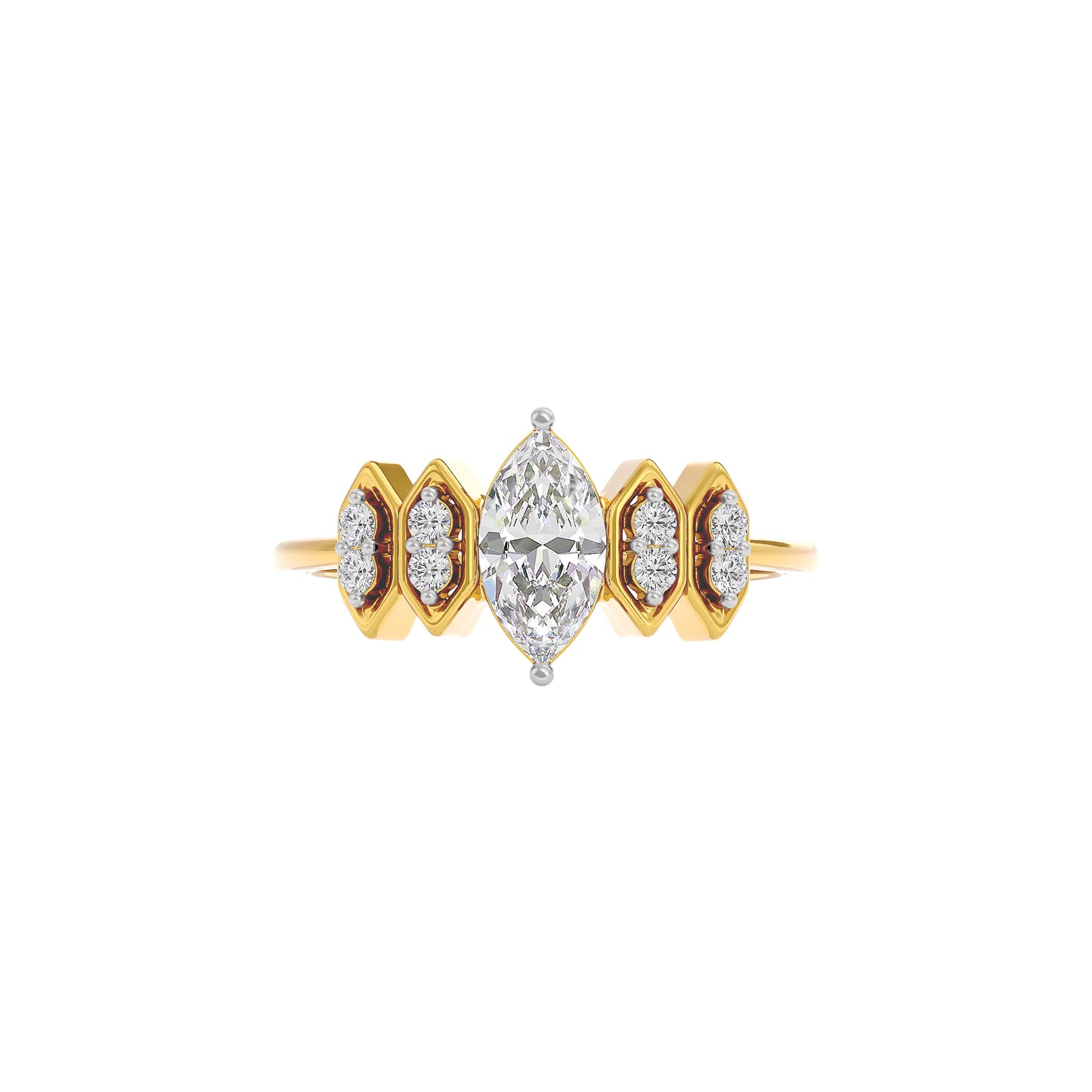 Celestial Love Diamond Ring 18 KT / Yellow Gold / 22