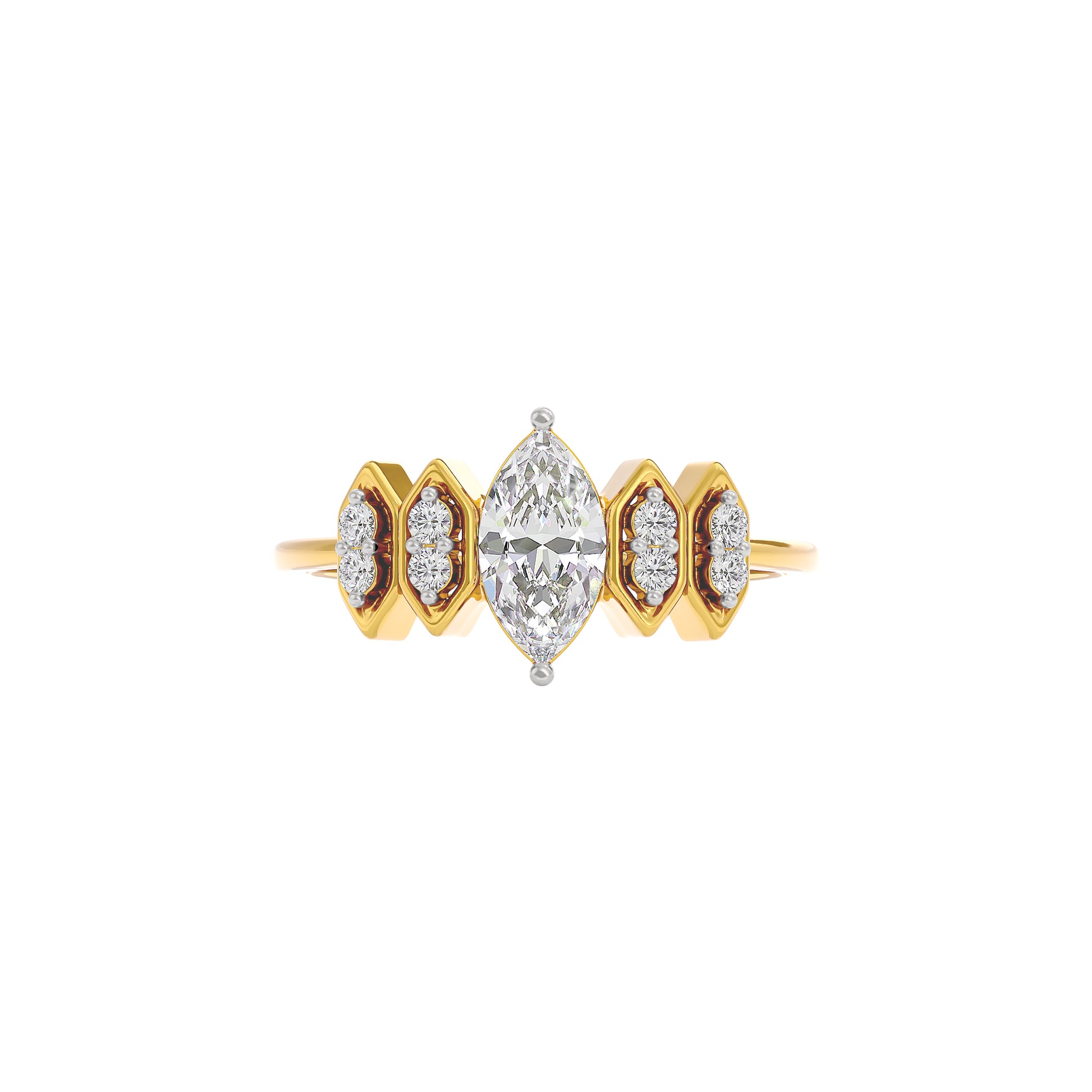 Celestial Love Diamond Ring 18 KT / Yellow Gold / 22
