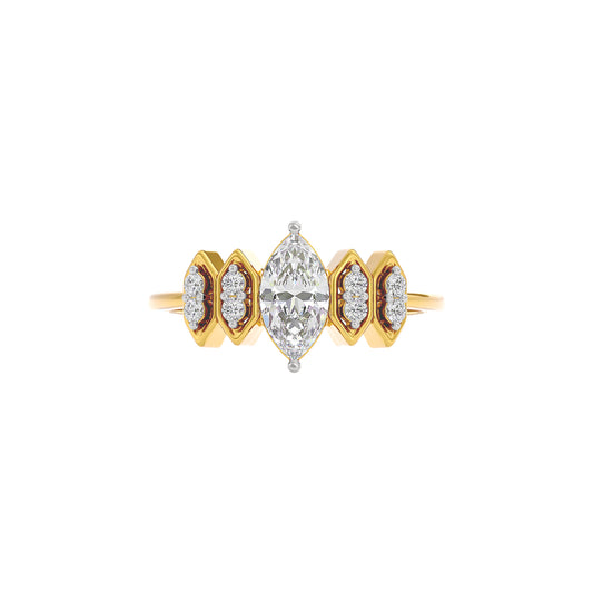 Celestial Love Diamond Ring 18 KT / Yellow Gold / 22