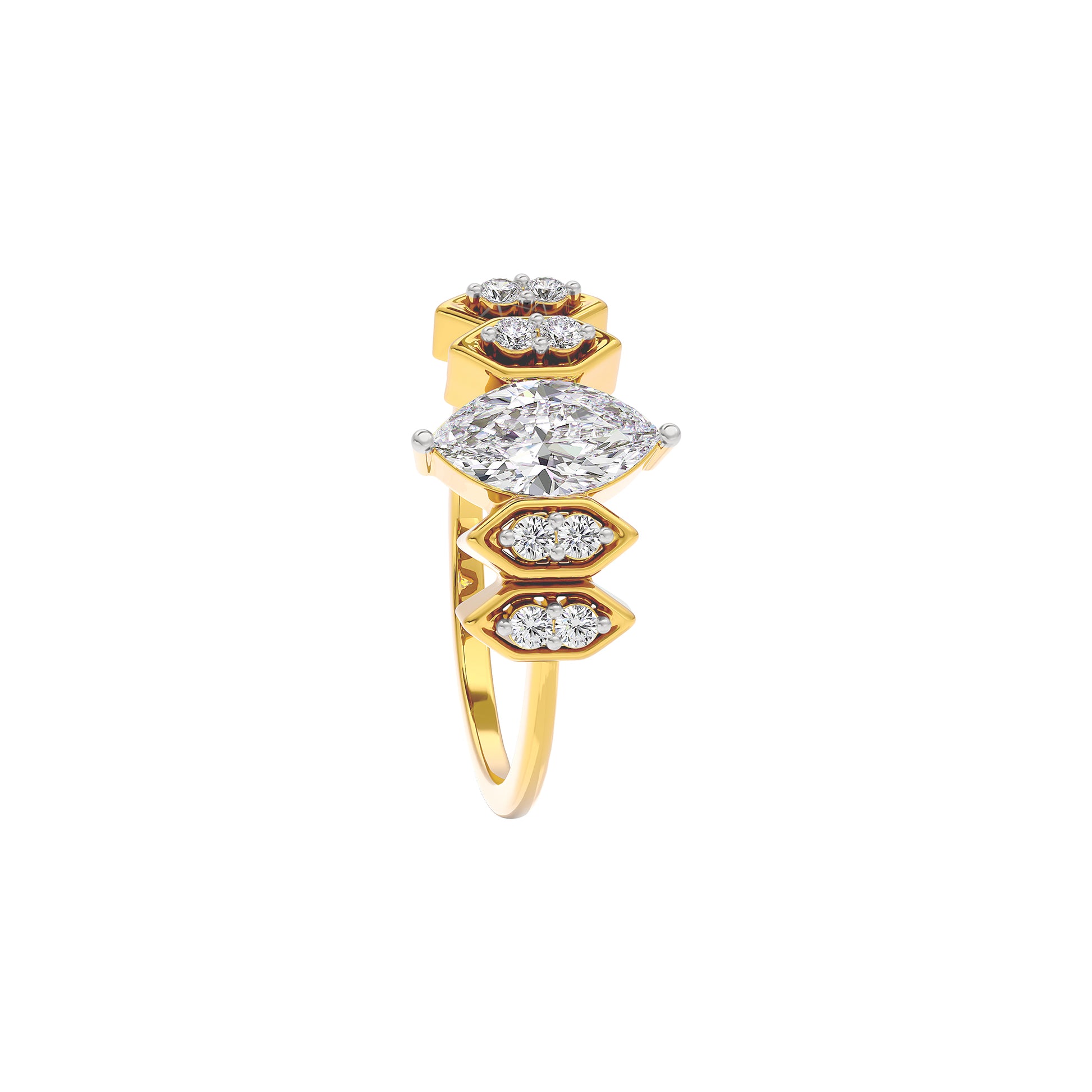 Celestial Love Diamond Ring 18 KT / Yellow Gold / 22