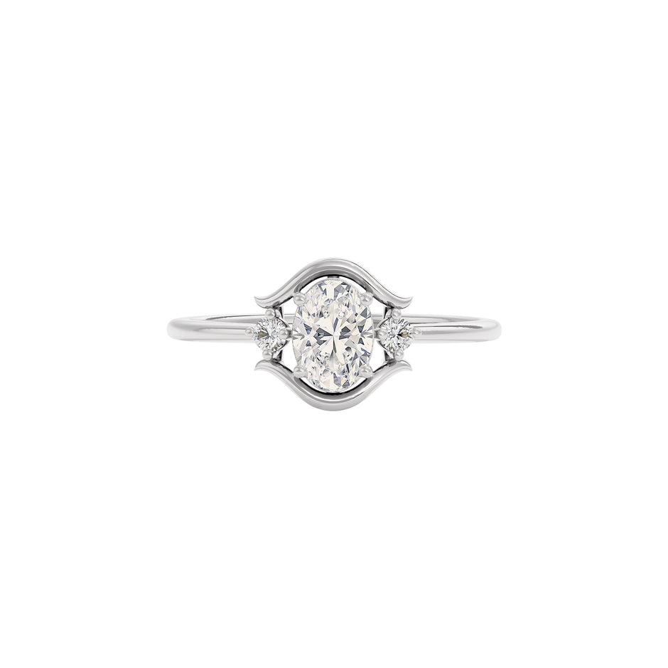 Luna Essence Diamond Ring 18 KT / White Gold / 22