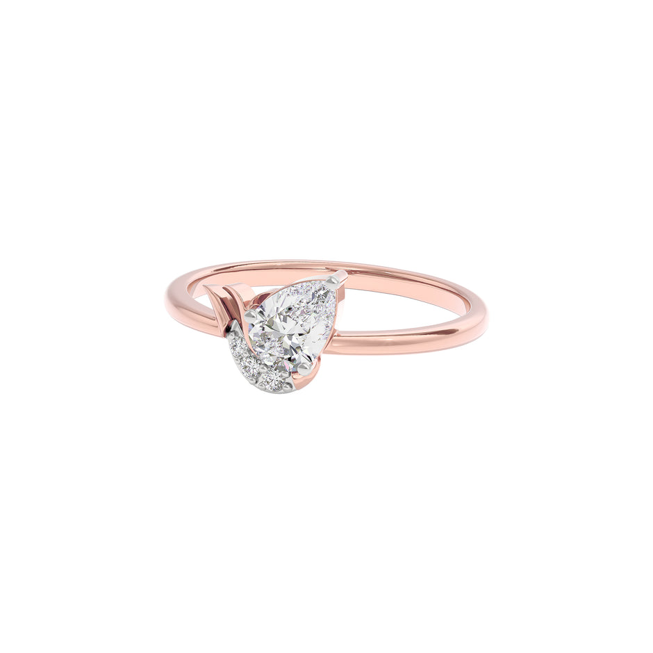 Ruby Enchantment Diamond Ring 18 KT / Rose Gold / 22