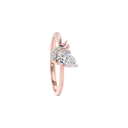 Ruby Enchantment Diamond Ring 18 KT / Rose Gold / 22