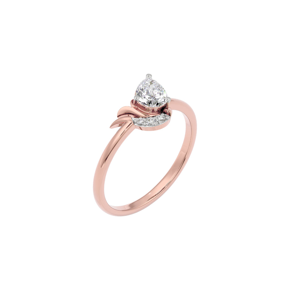 Ruby Enchantment Diamond Ring 18 KT / Rose Gold / 22