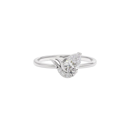 Ruby Enchantment Diamond Ring 18 KT / White Gold / 22