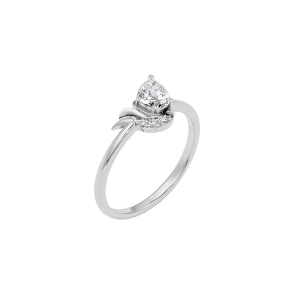 Ruby Enchantment Diamond Ring 18 KT / White Gold / 22