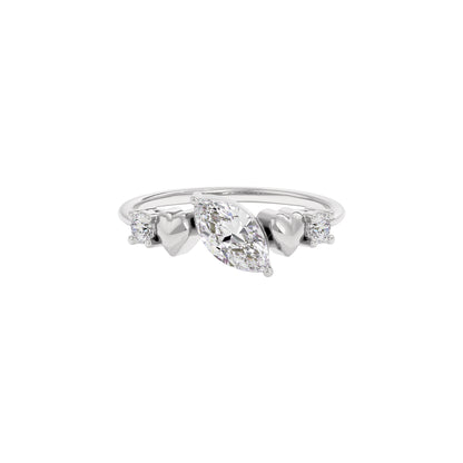 Silken Radiance Diamond Ring 18 KT / White Gold / 22