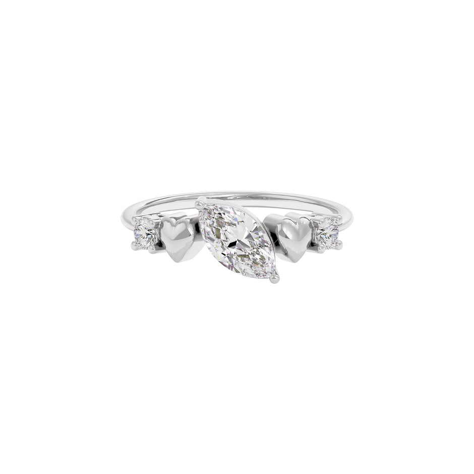 Silken Radiance Diamond Ring 18 KT / White Gold / 22