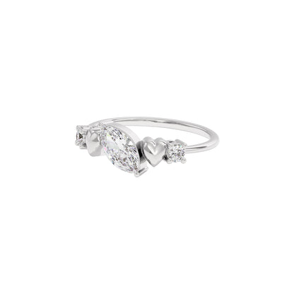 Silken Radiance Diamond Ring 18 KT / White Gold / 22