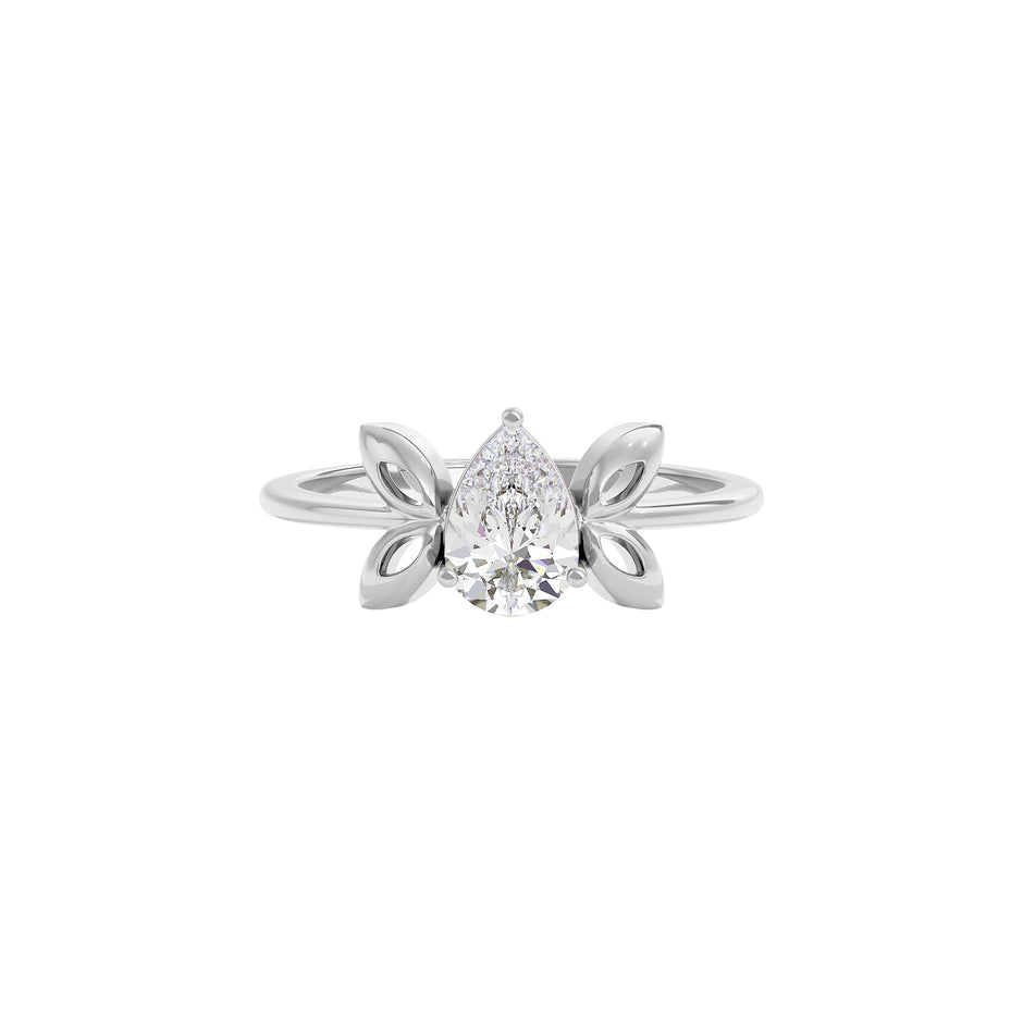 Crown Jewel Diamond Ring 18 KT / White Gold / 22