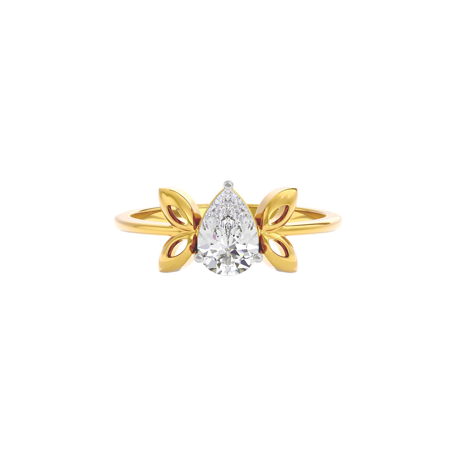 Crown Jewel Diamond Ring 18 KT / Yellow Gold / 22