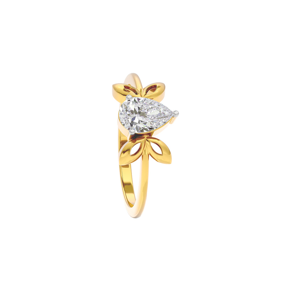 Crown Jewel Diamond Ring 18 KT / Yellow Gold / 22