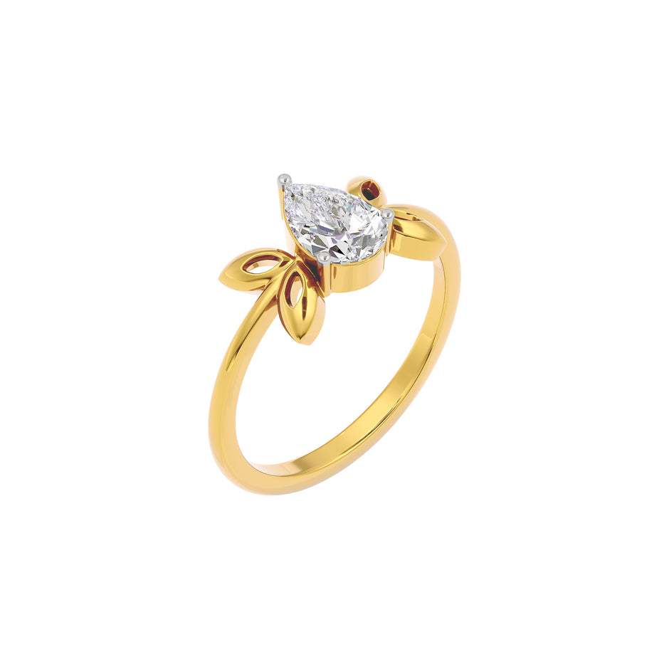 Crown Jewel Diamond Ring 18 KT / Yellow Gold / 22