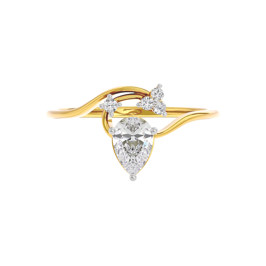 Radiant Echo Diamond Ring