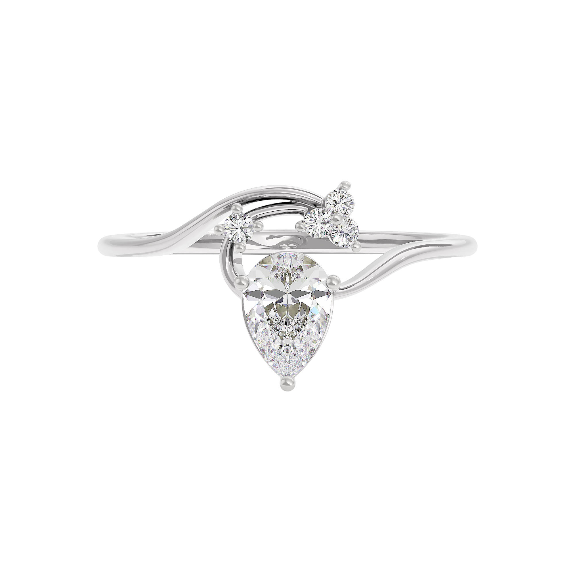 Radiant Echo Diamond Ring