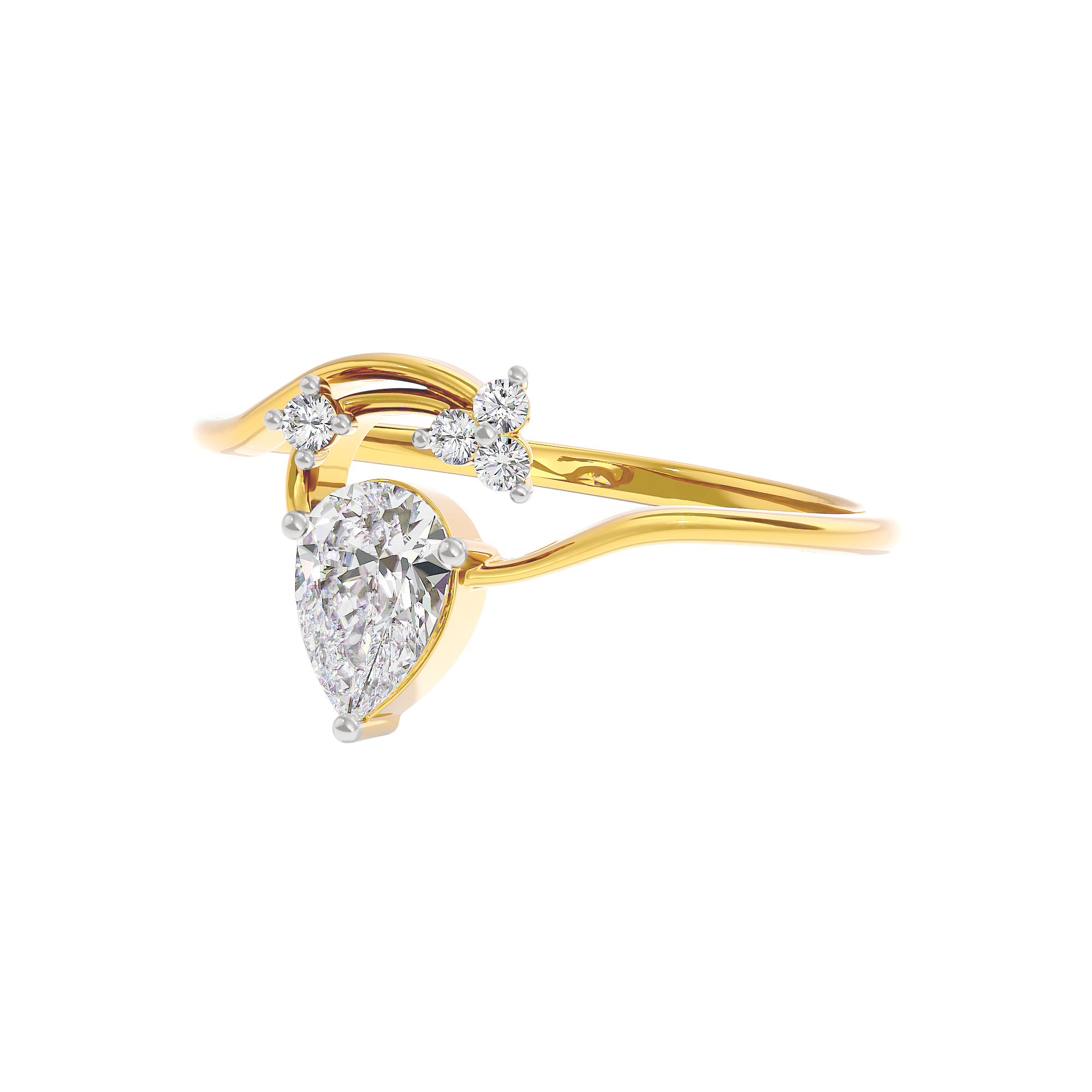 Radiant Echo Diamond Ring