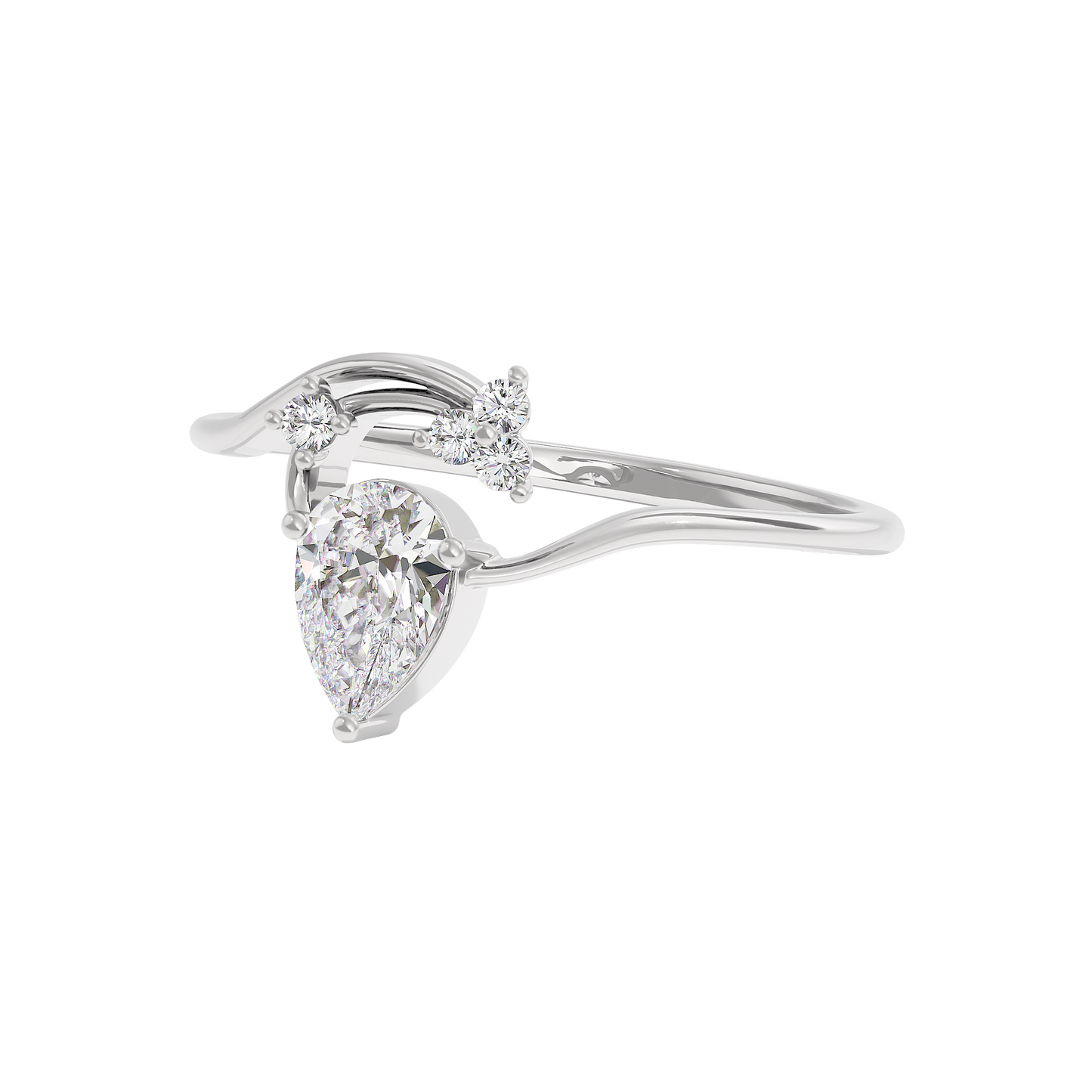 Radiant Echo Diamond Ring