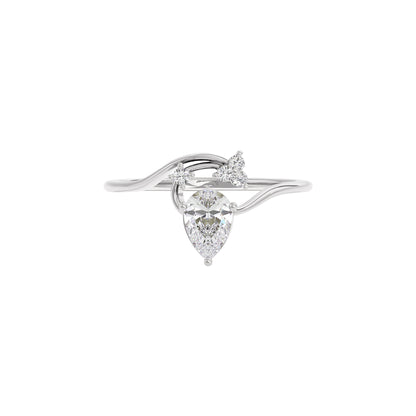 Radiant Echo Diamond Ring 18 KT / White Gold / 22
