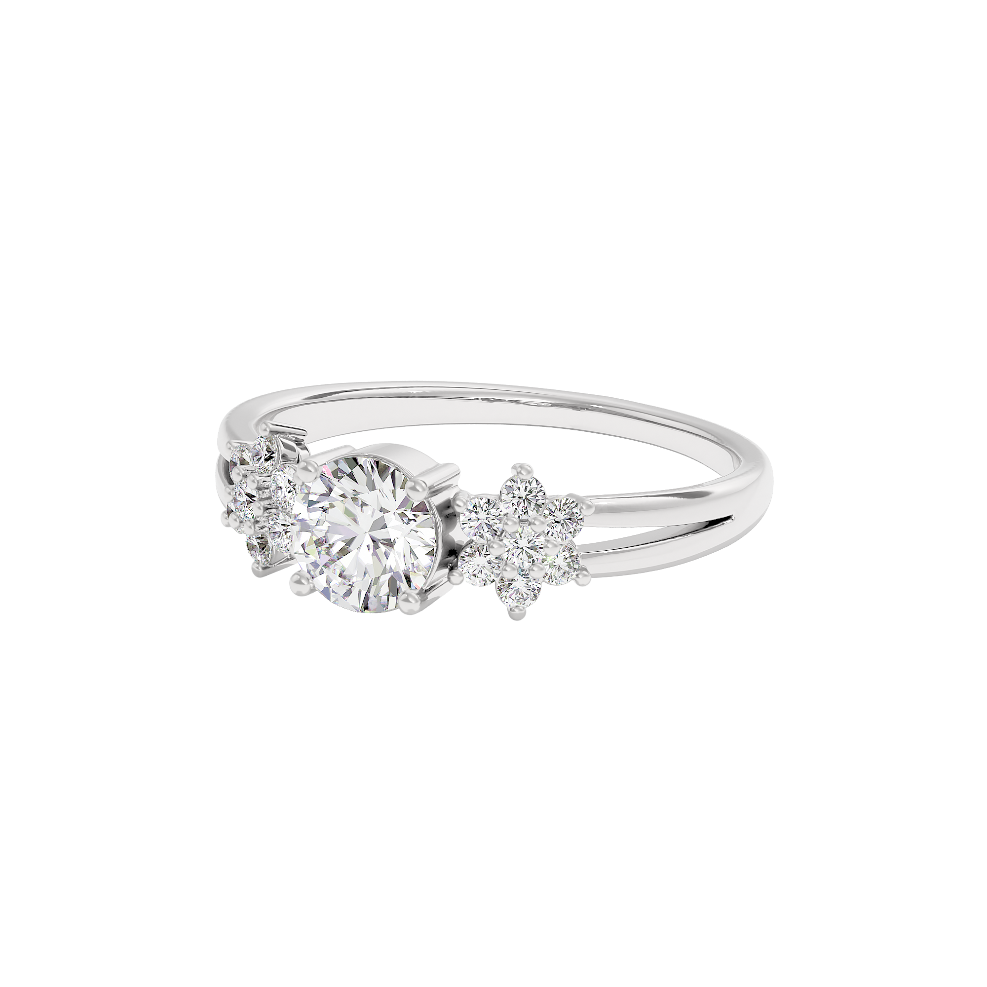 Serene Blossom Diamond Ring