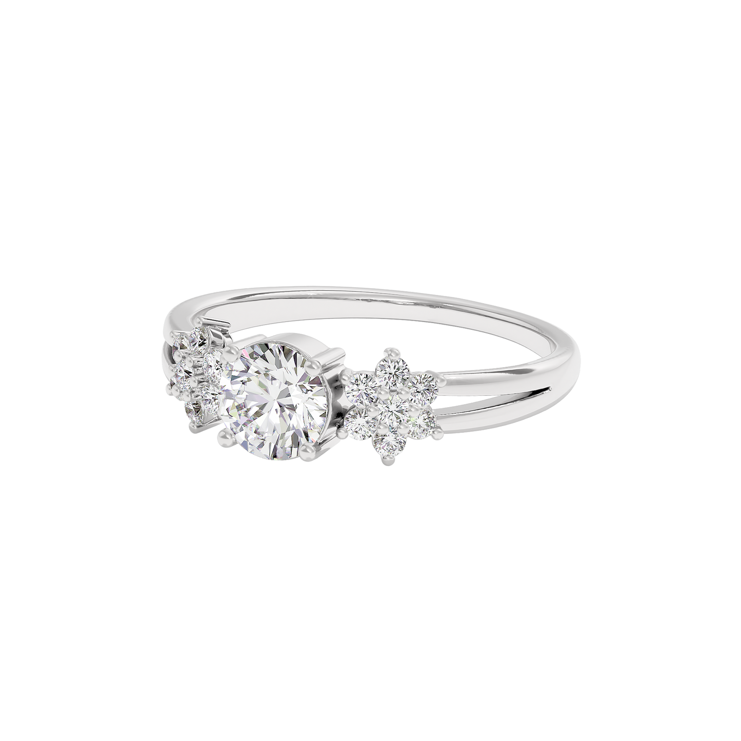 Serene Blossom Diamond Ring