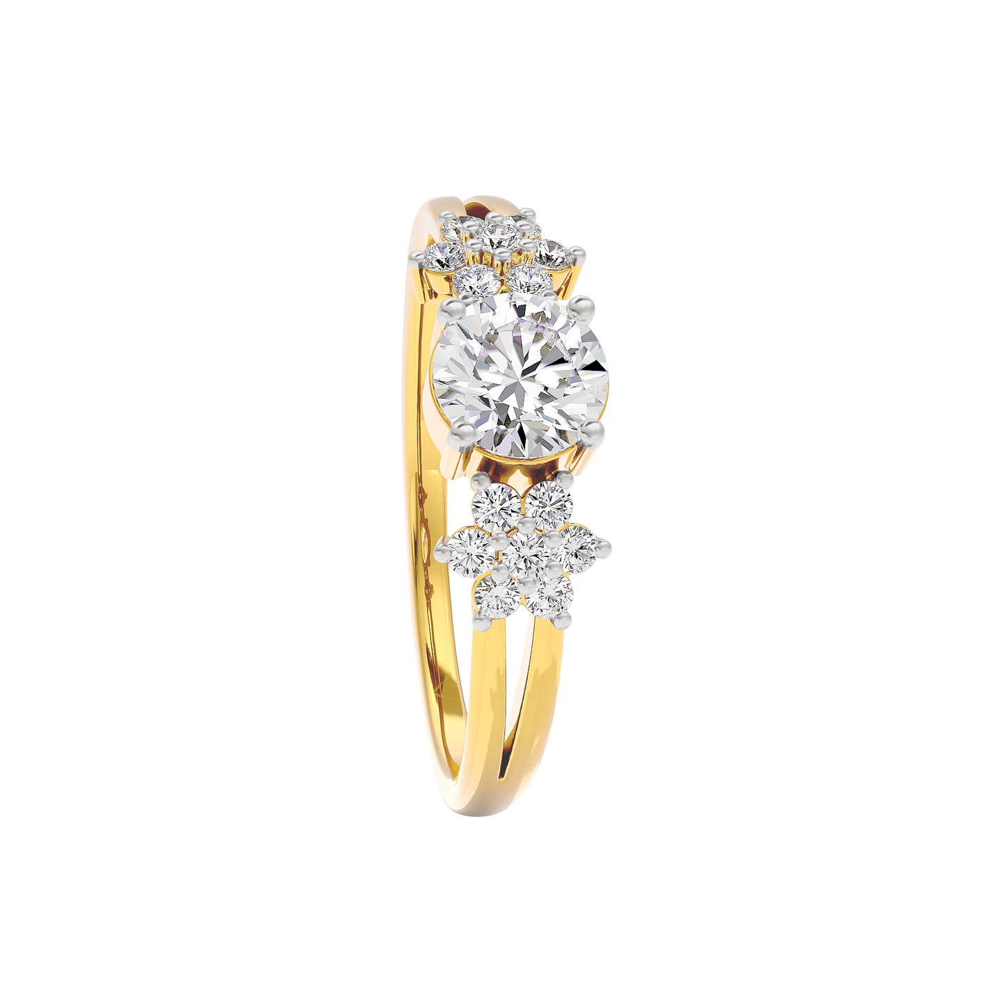 Serene Blossom Diamond Ring