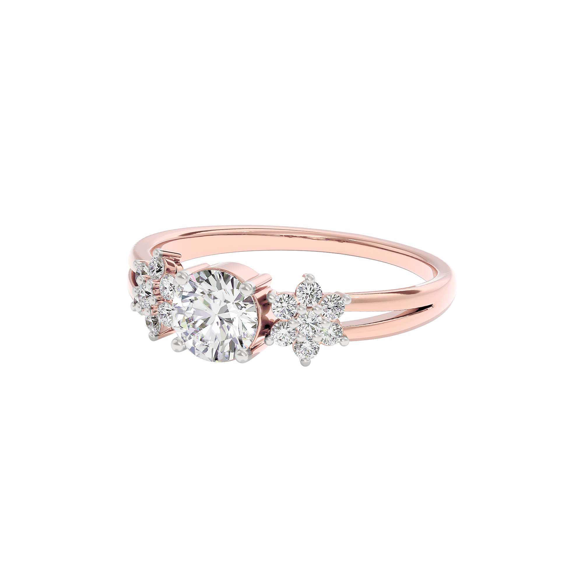 Serene Blossom Diamond Ring