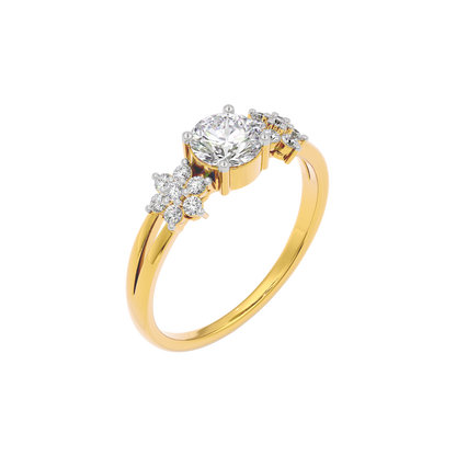 Serene Blossom Diamond Ring