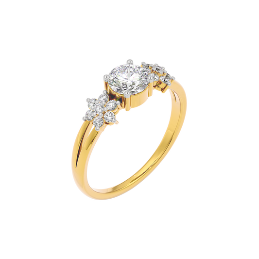 Serene Blossom Diamond Ring