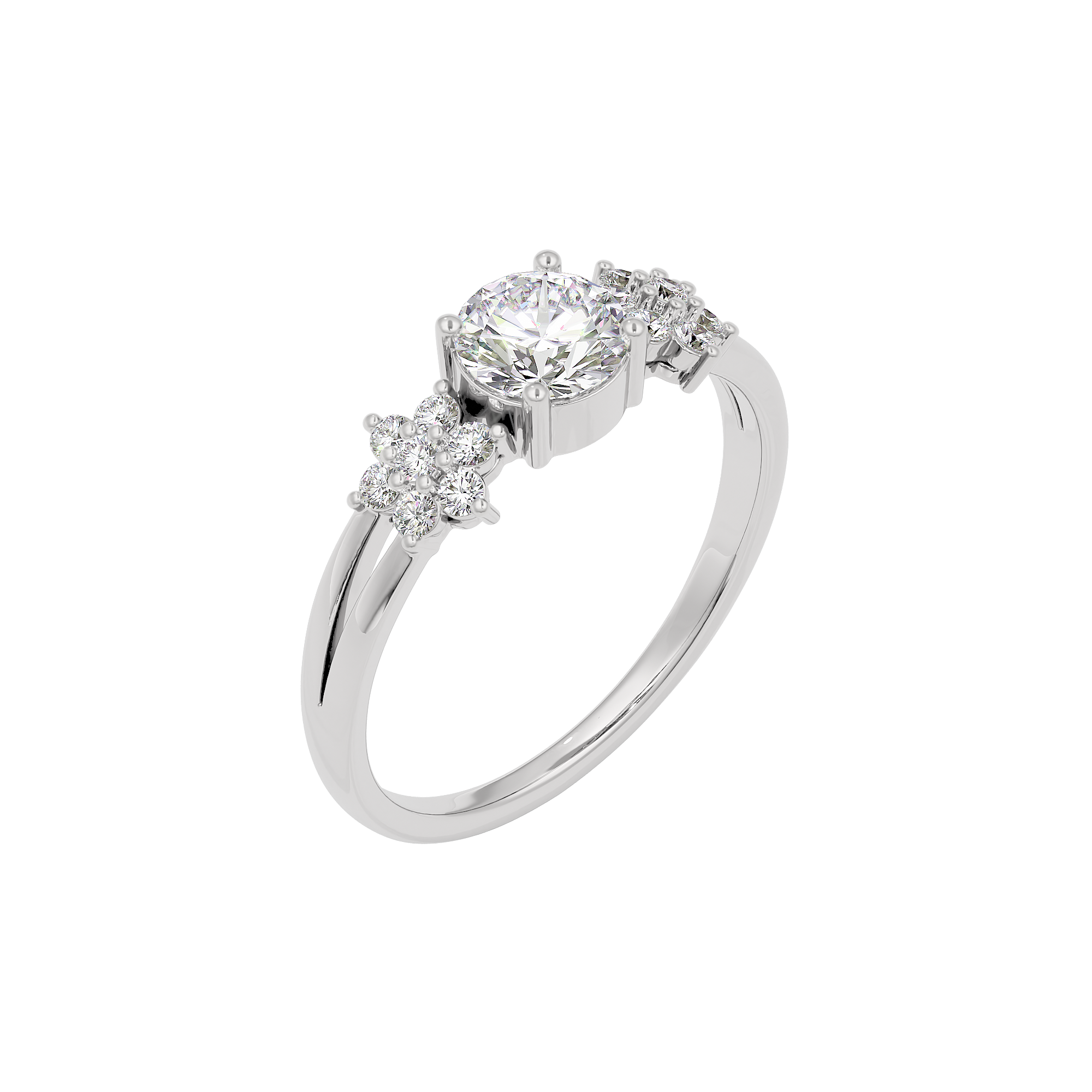 Serene Blossom Diamond Ring