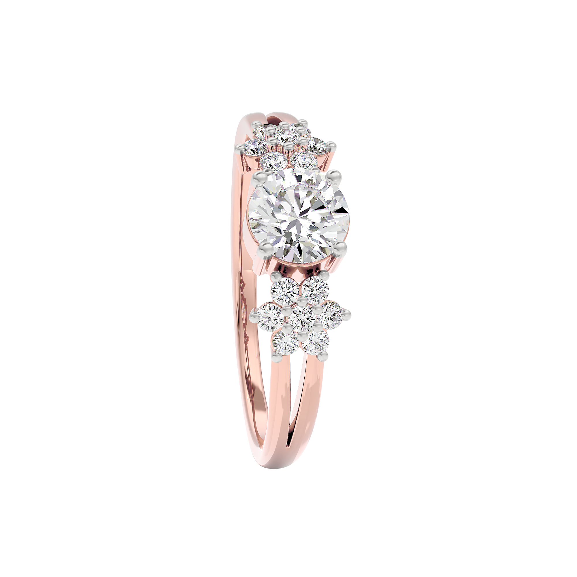 Serene Blossom Diamond Ring