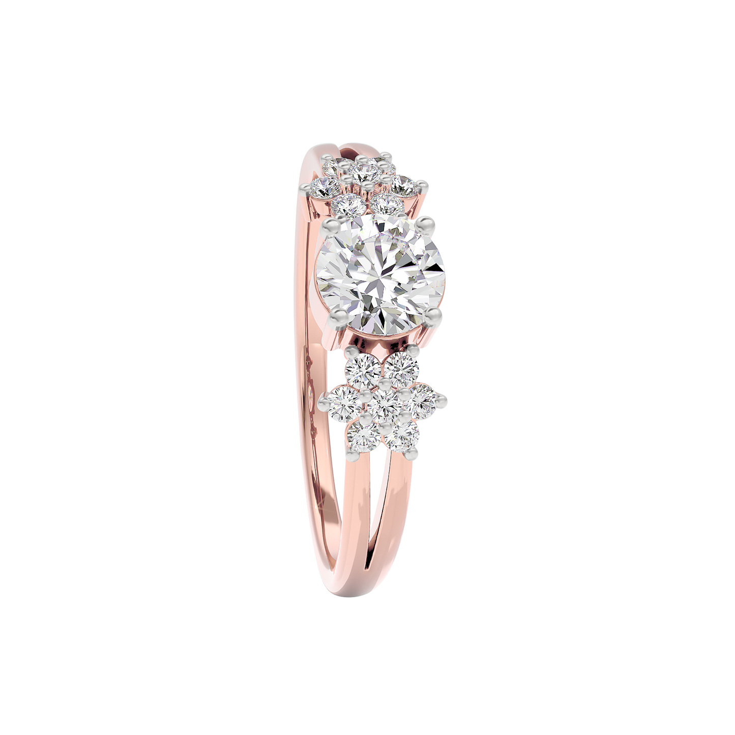 Serene Blossom Diamond Ring