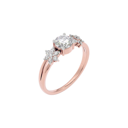 Serene Blossom Diamond Ring 18 KT / Rose Gold / 22