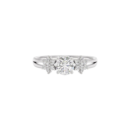 Serene Blossom Diamond Ring 18 KT / White Gold / 22