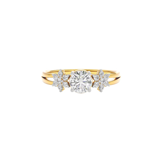 Serene Blossom Diamond Ring 18 KT / Yellow Gold / 22