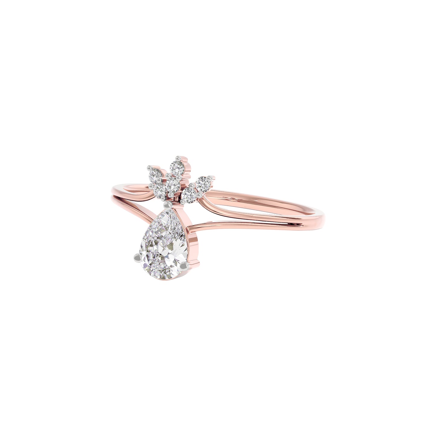 Aurora Essence Diamond Ring 18 KT / Rose Gold / 22