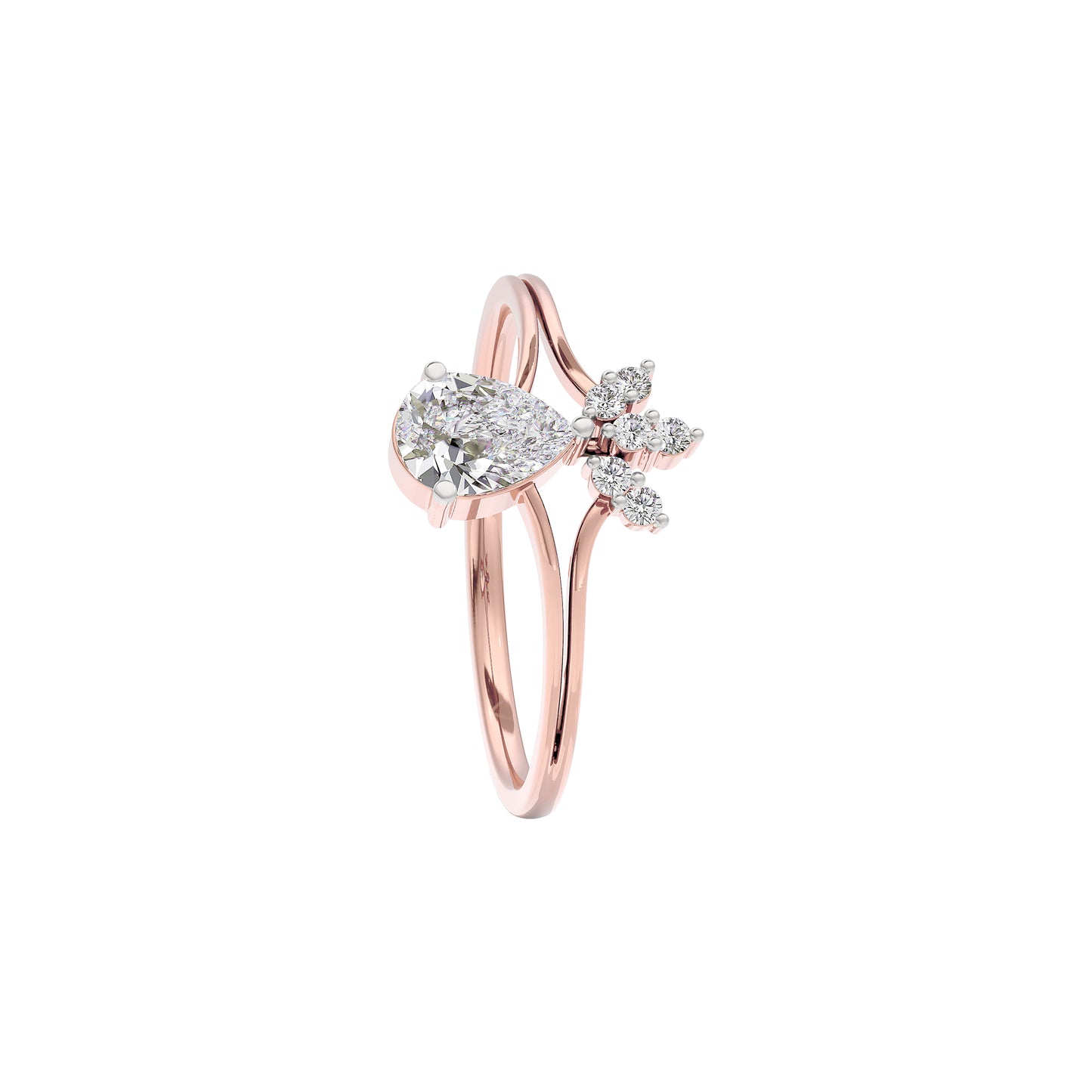 Aurora Essence Diamond Ring 18 KT / Rose Gold / 22