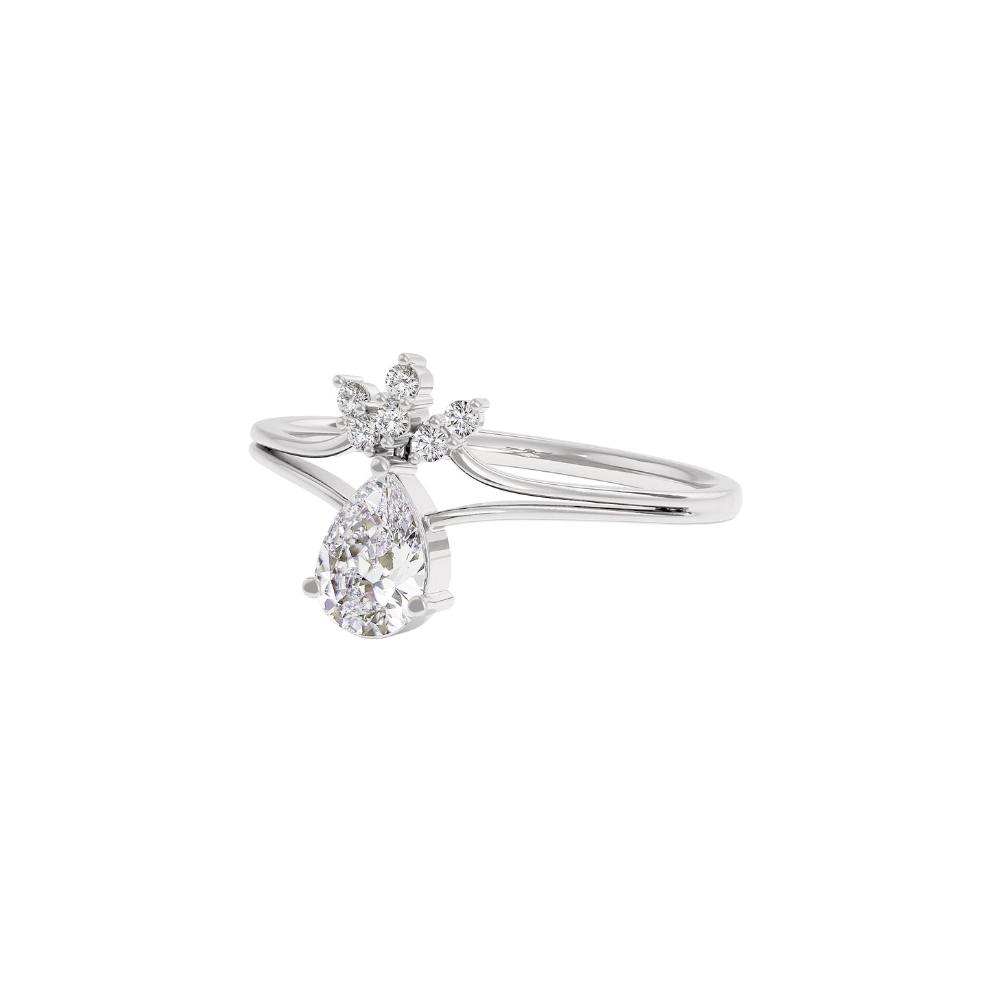 Aurora Essence Diamond Ring 18 KT / White Gold / 22