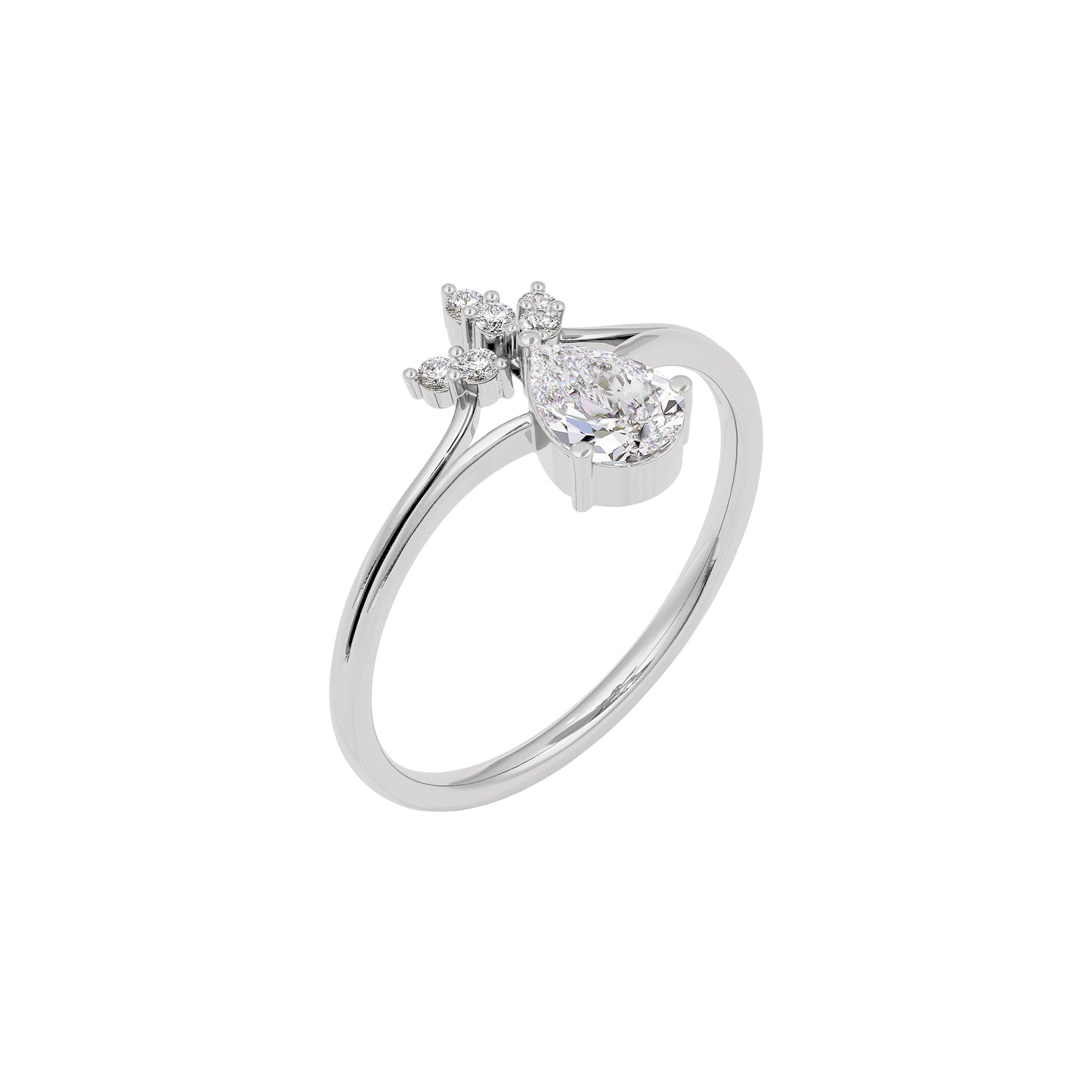 Aurora Essence Diamond Ring 18 KT / White Gold / 22