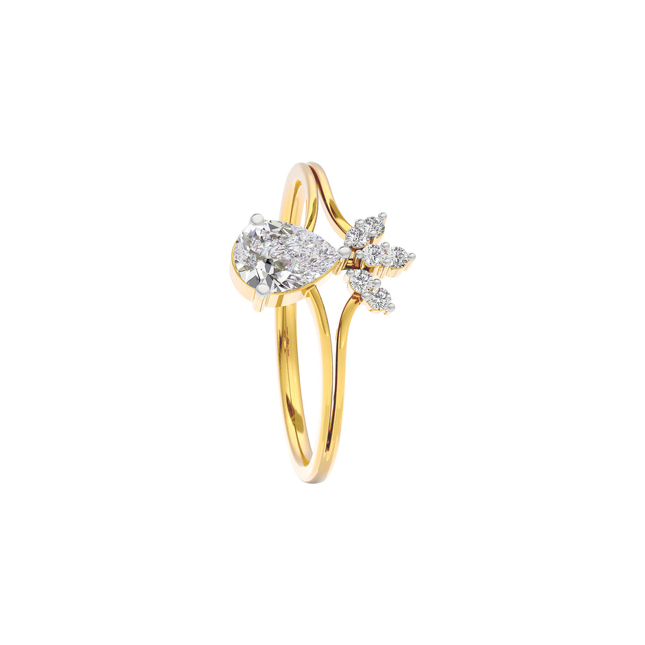Aurora Essence Diamond Ring 18 KT / Yellow Gold / 22