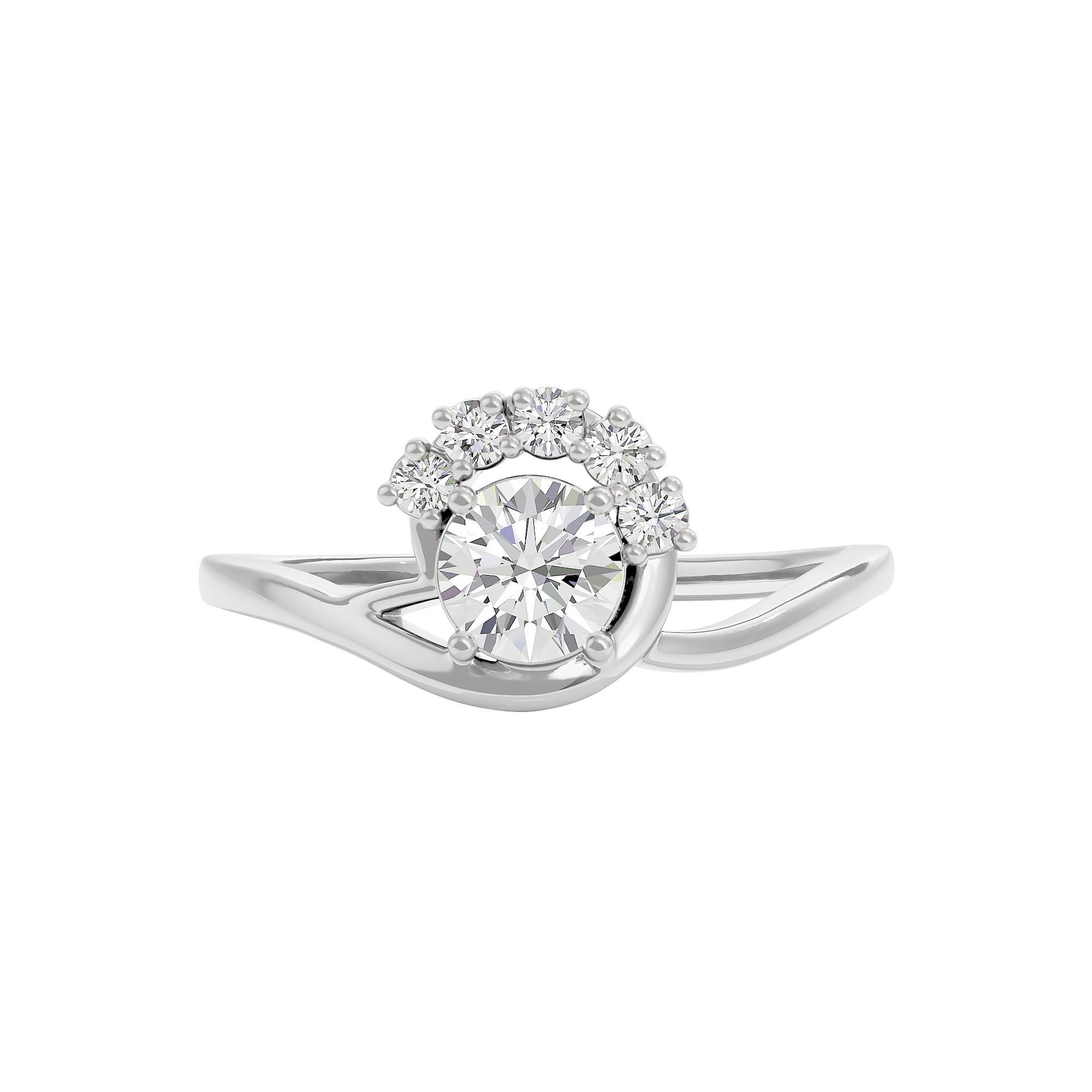 Tranquil Crystal Diamond Ring