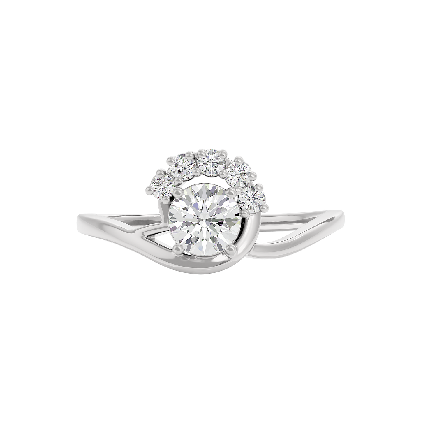 Tranquil Crystal Diamond Ring