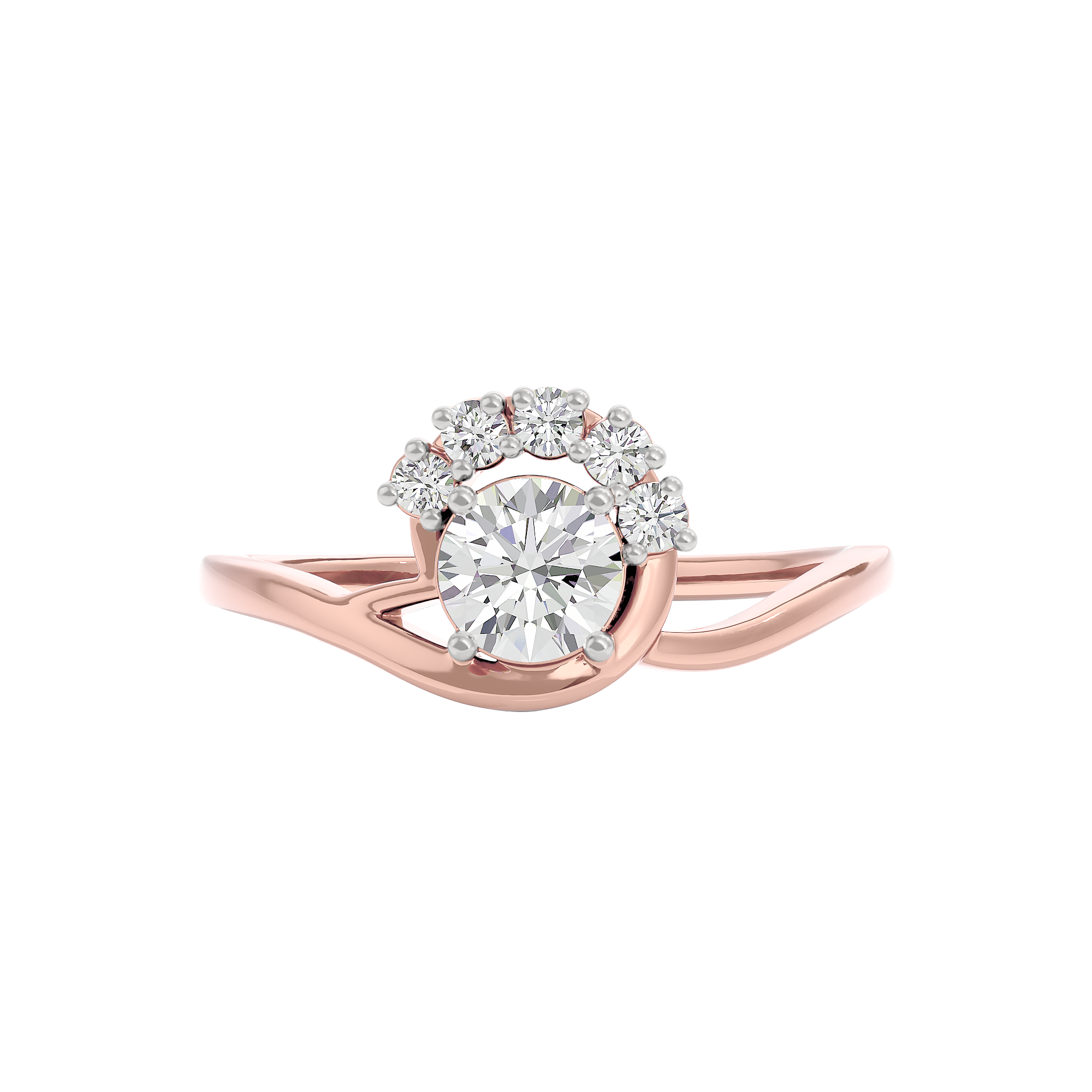 Tranquil Crystal Diamond Ring